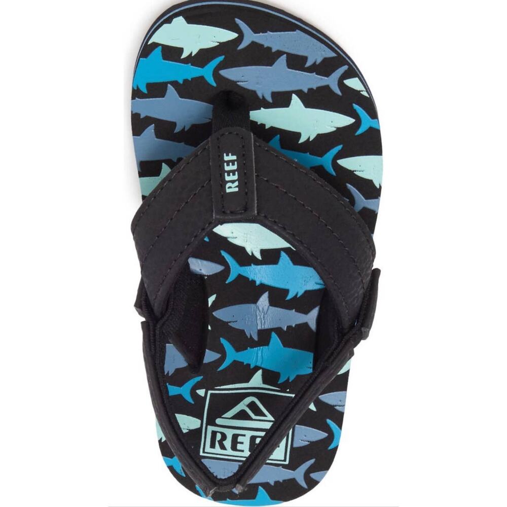 NWT Reef Toddler Little Uni Lo Slingback Thong Toe Sandal Flip Flop (Sz 5)